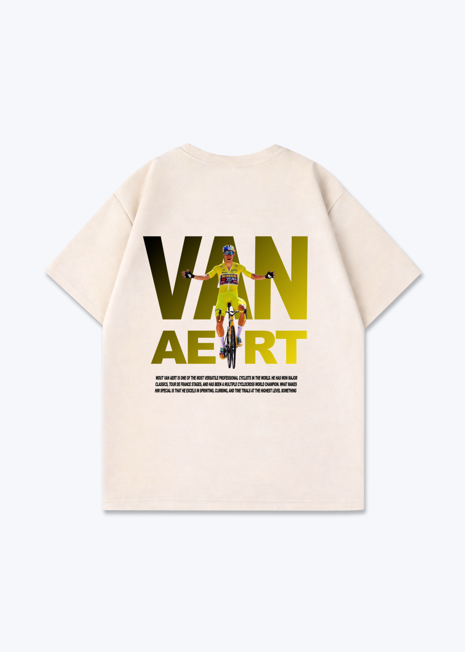 Van Aert Oversized Shirt - Beige Back (Designed)