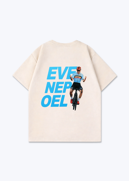 Evenepoel Oversized Shirt - Beige Back (Designed)