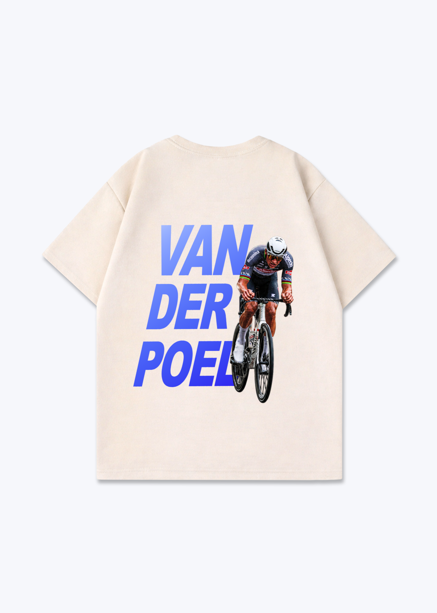 Van der Poel Oversized Shirt - Beige Back (Designed)