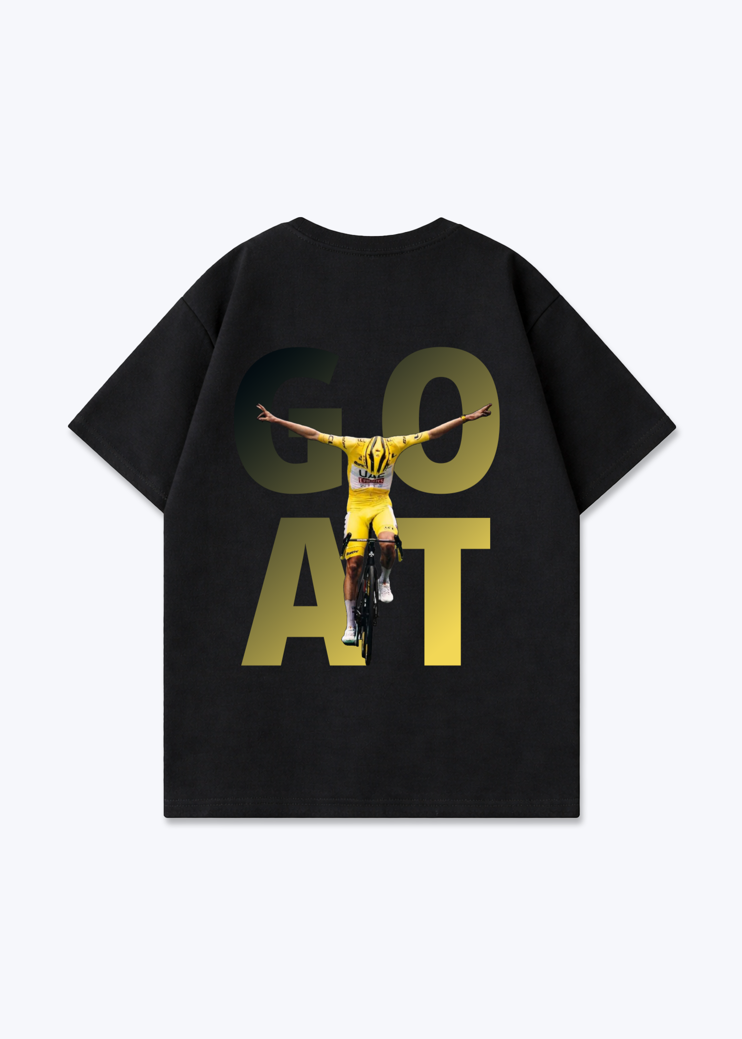 Goat Pogačar Oversized Shirt - Black Back (Designed)
