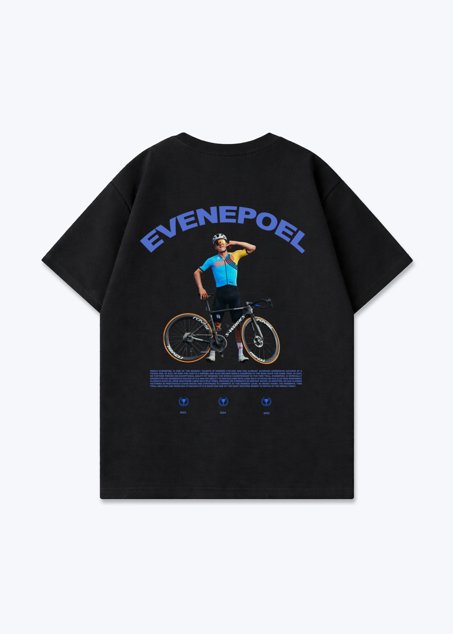 Evennepoel triple  Oversized Shirt - Black Back (Designed)