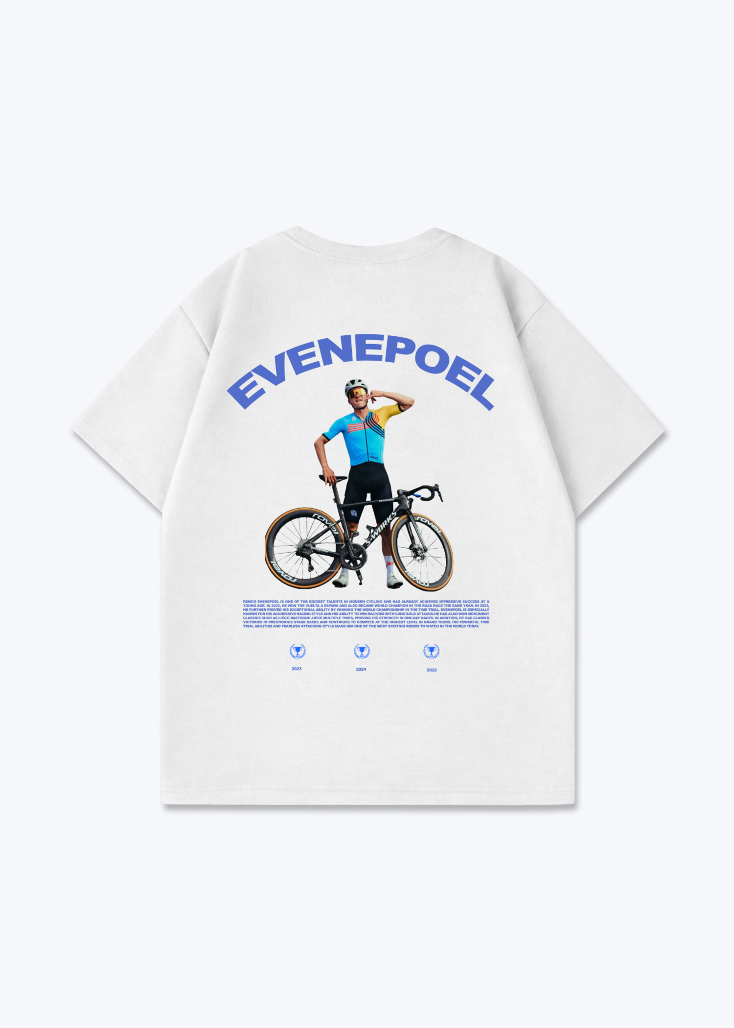 Evennepoel triple  Oversized Shirt - White Back (Designed)