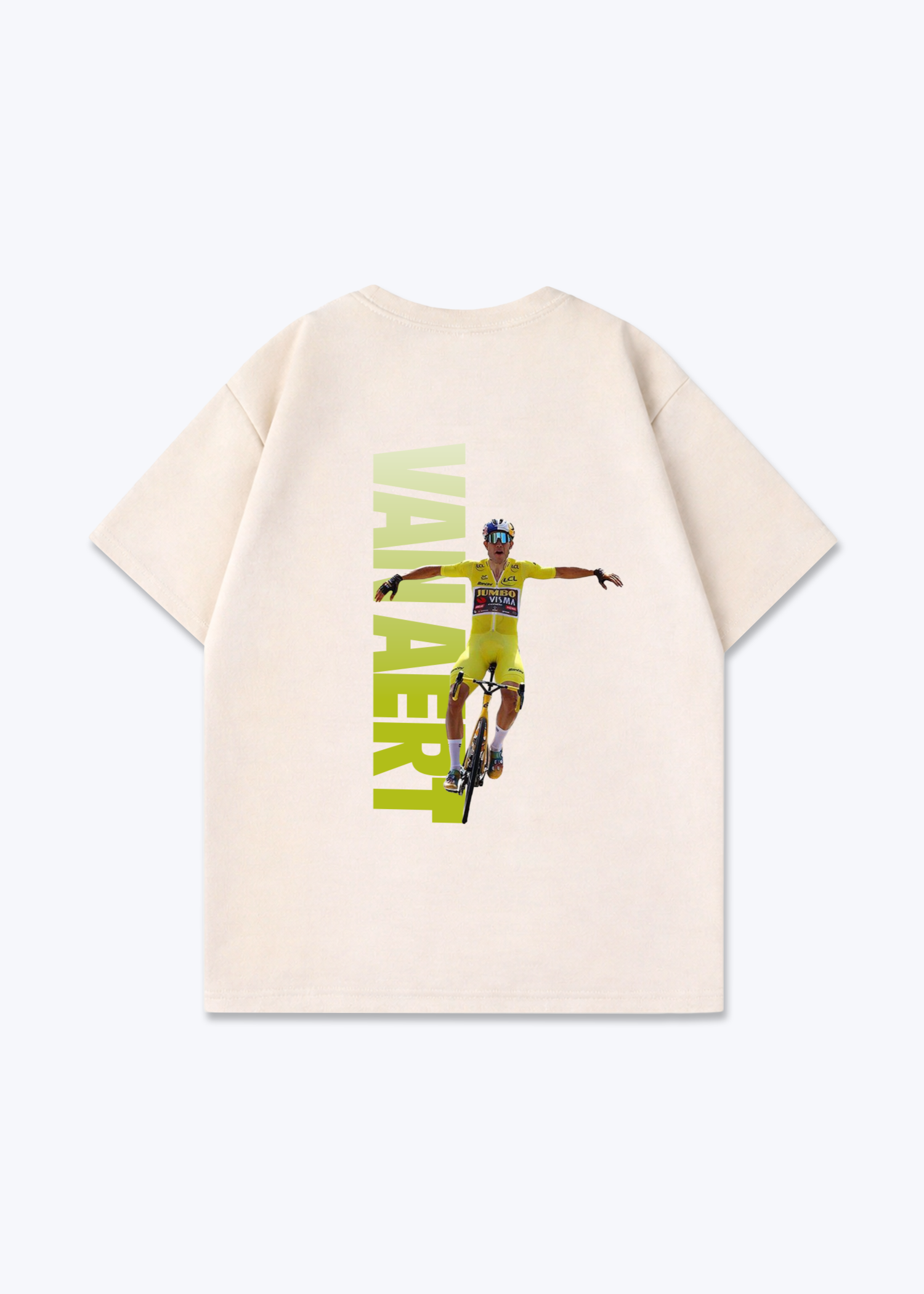 Van Aert Fly Oversized Shirt - Beige Back (Designed)