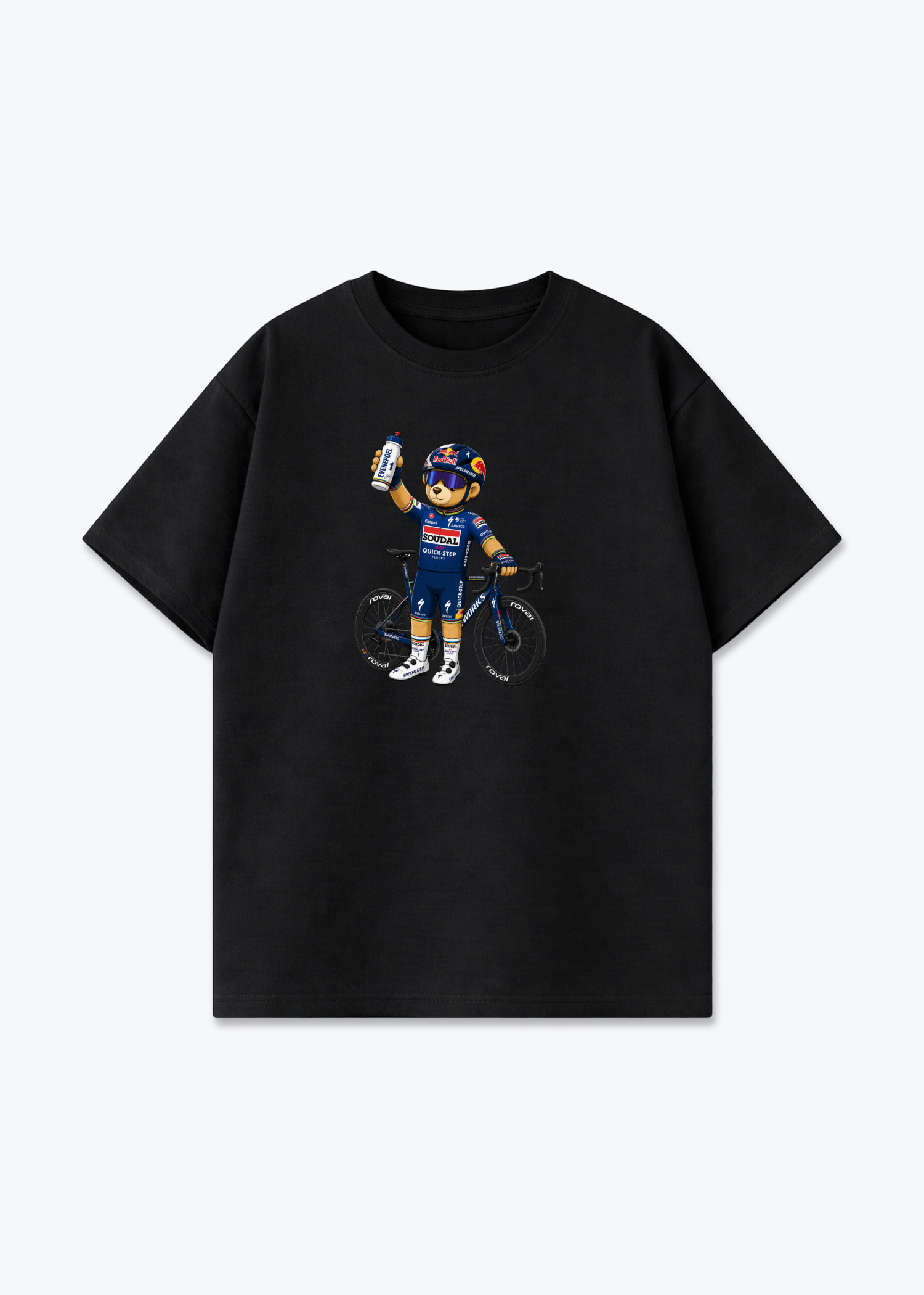 Evenpoel Bär Oversized Shirt - Black Front (Designed)