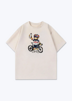 Pogačar Bär Oversized Shirt - Beige Front (Designed)