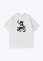 Pogačar Bär Oversized Shirt - White Front (Designed)