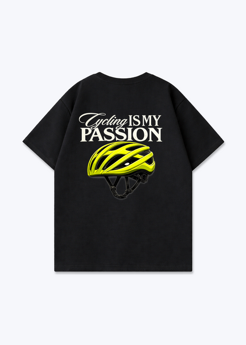 Cycling is my Passion  Oversized Shirt - Black Back (Designed)