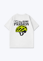 Cycling is my Passion  Oversized Shirt - White Back (Designed)