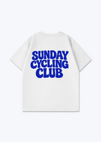 Sunday Cycling Club Oversized Shirt - White Back (Designed)