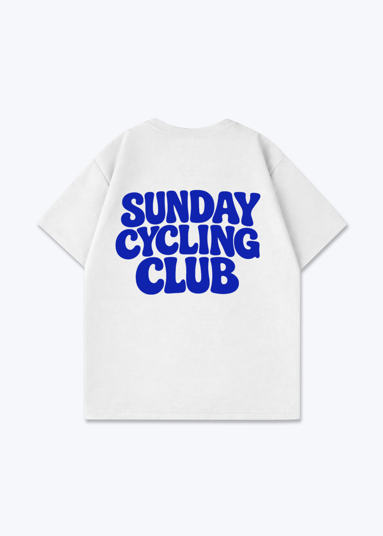 Sunday Cycling Club Oversized Shirt - White Back (Designed)