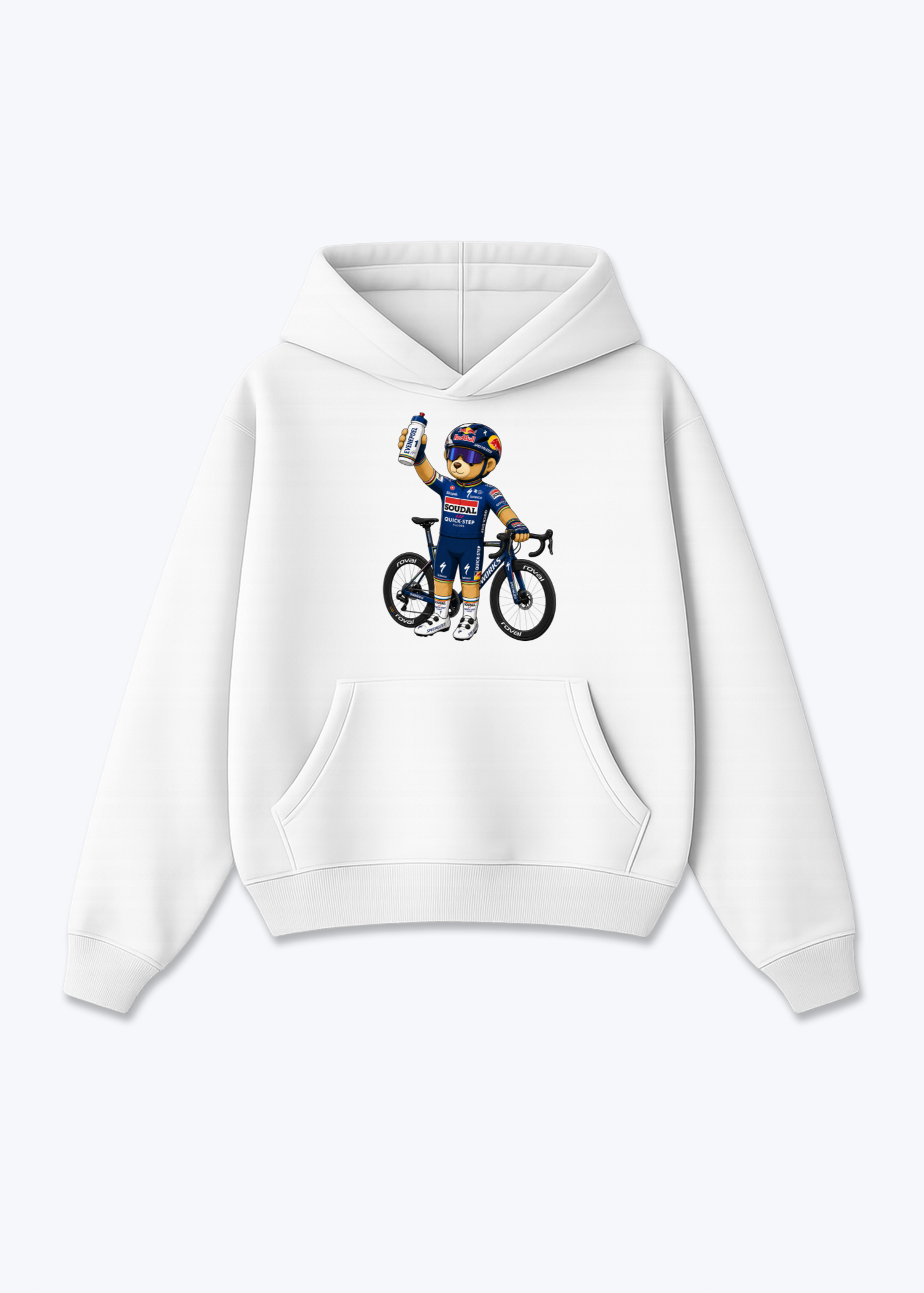 Evenpoel Bär Oversized Hoodie - White Front (Designed)
