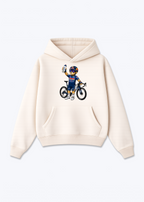 Evenpoel Bär Oversized Hoodie - Beige Front (Designed)