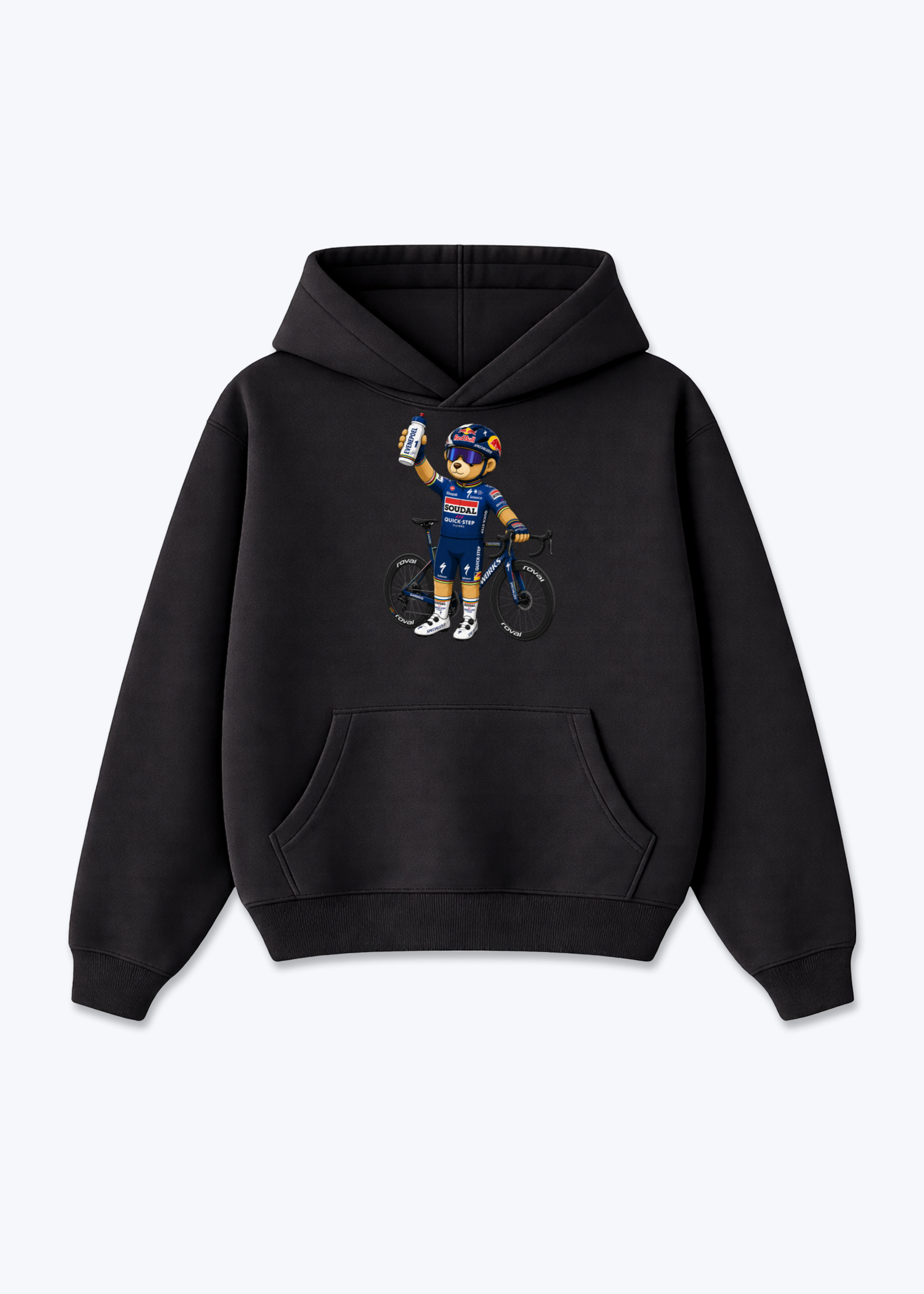 Evenpoel Bär Oversized Hoodie - Black Front (Designed)