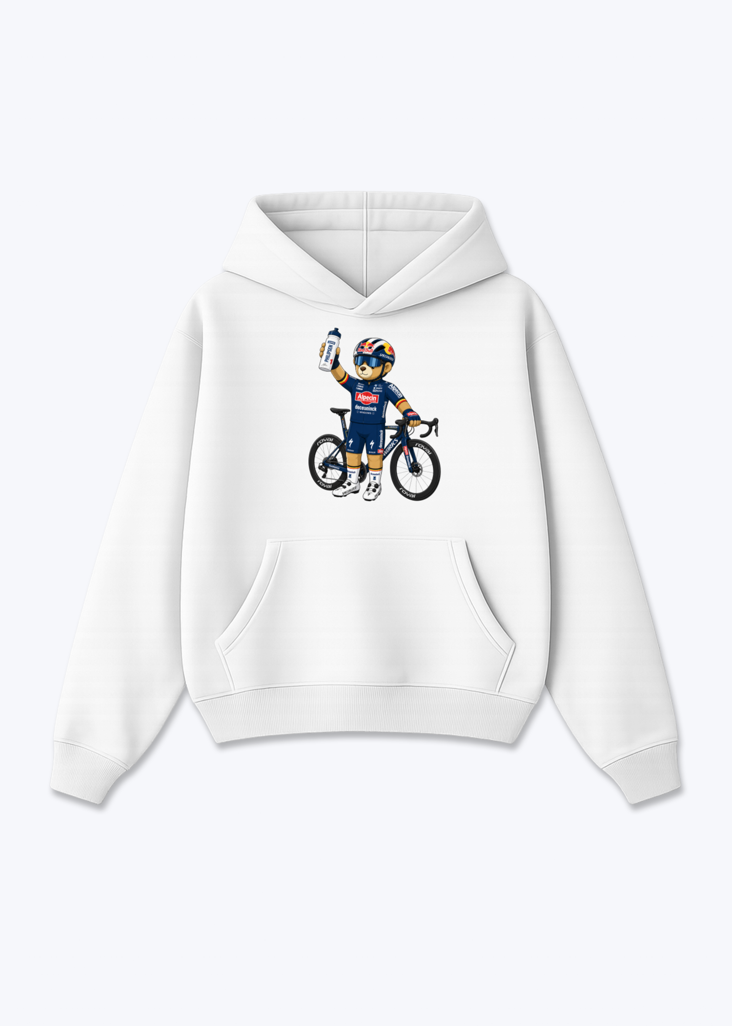 Philipsen Bär Oversized Hoodie - White Front (Designed)