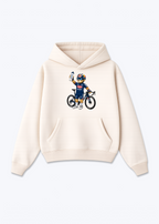 Philipsen Bär Oversized Hoodie - Beige Front (Designed)