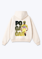 Pogacar Oversized Hoodie - Beige Back (Designed)