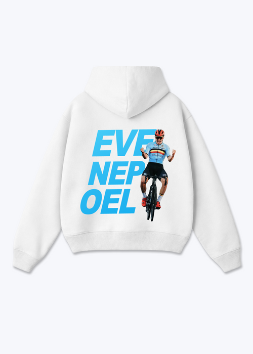 Evenepoel Oversized Hoodie - White Back (Designed)