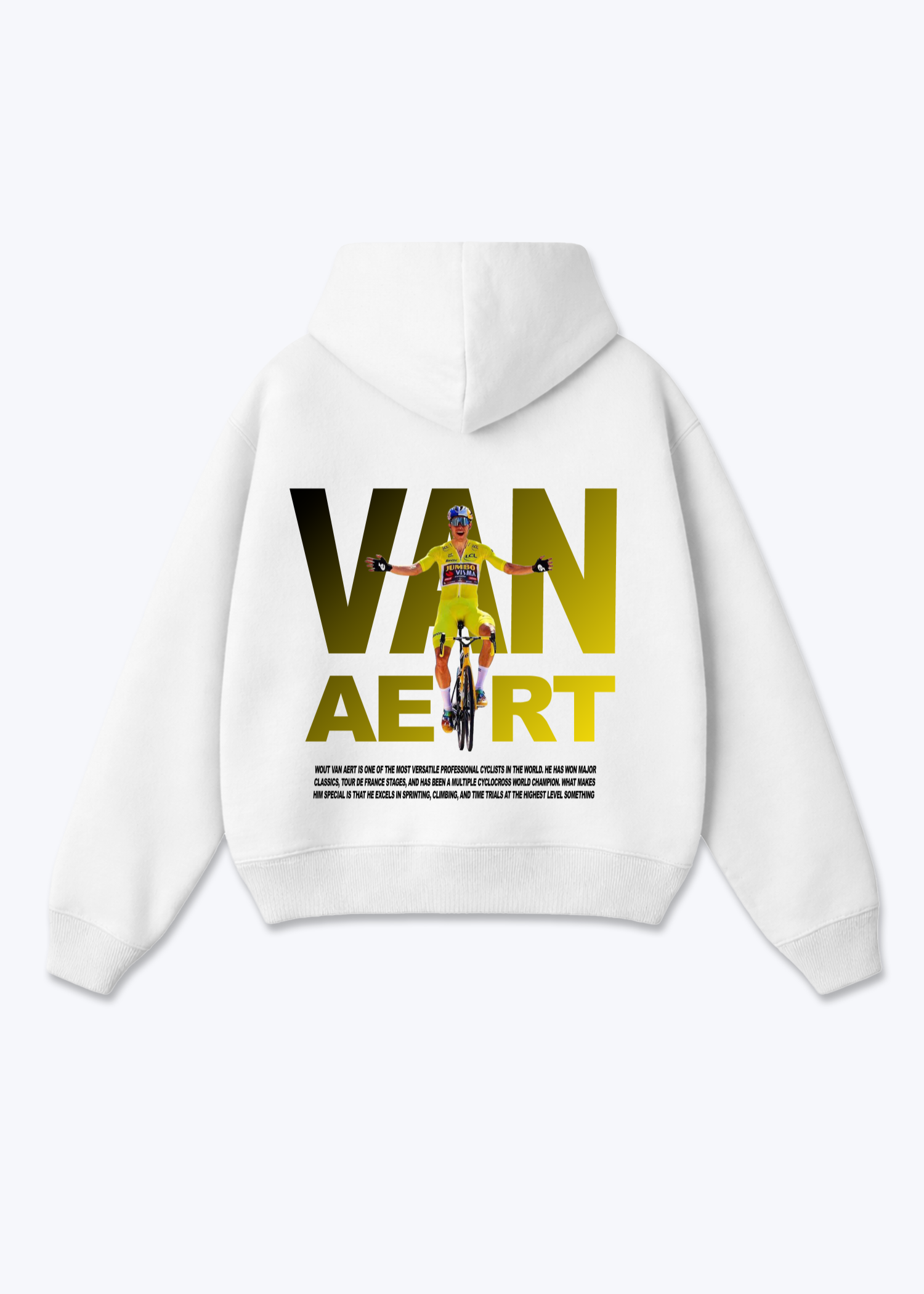 Van Aert Fly Oversized Hoodie - White Back (Designed)
