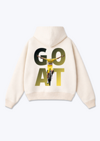 Goat Pogacar Oversized Hoodie - Beige Back (Designed)