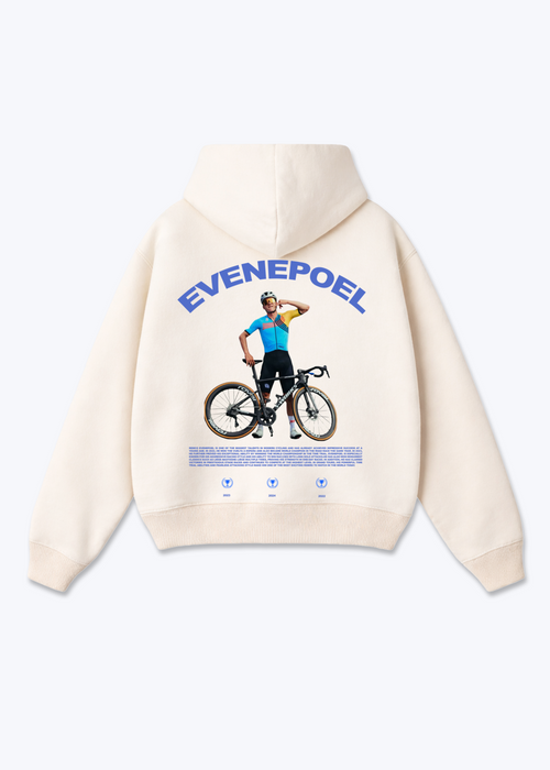 Evenepoel Triple Oversized Hoodie - Beige Back (Designed)