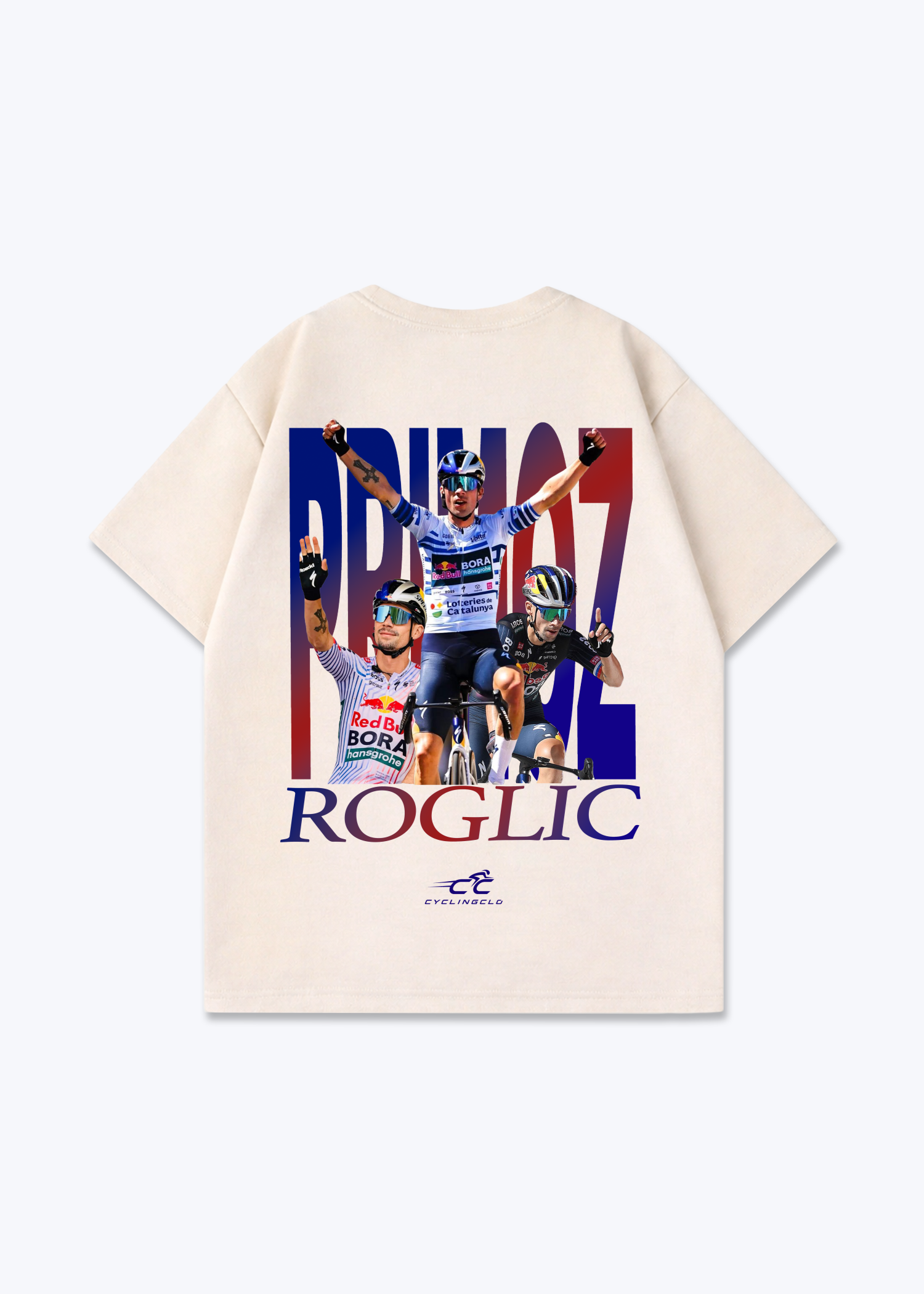 Roglic Oversized Shirt - Beige Back (Designed)