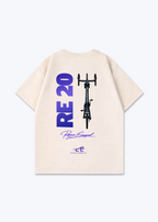 RE20  Oversized Shirt - Beige Back (Designed)