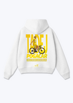 Tadej Pogacar Bike Oversized Hoodie - White Back (Designed)