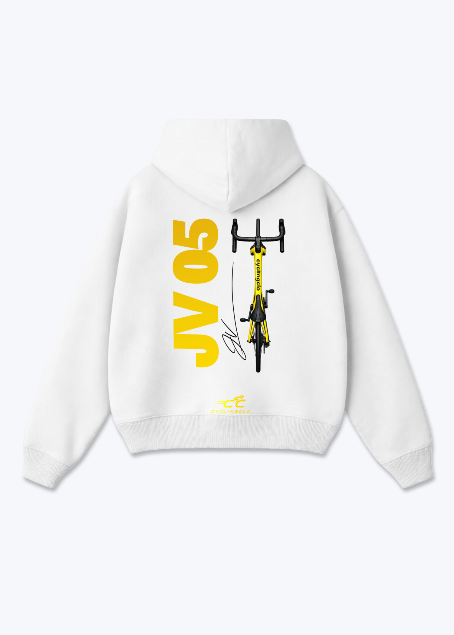 JV05 Oversized Hoodie - White Back (Designed)