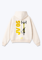 JV05 Oversized Hoodie - Beige Back (Designed)