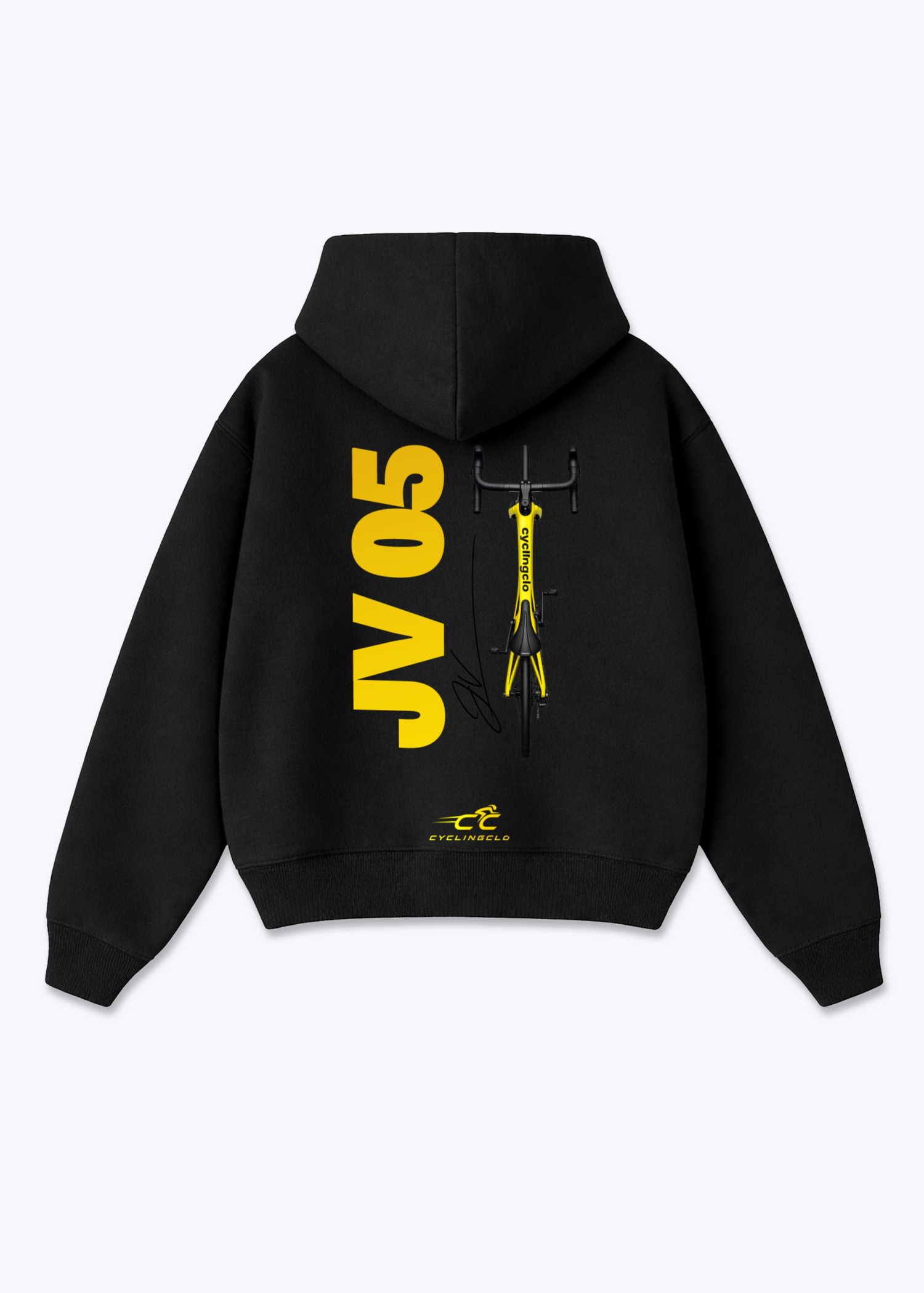 JV05 Oversized Hoodie - Black Back (Designed)