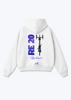RE20 Oversized Hoodie - White Back (Designed)