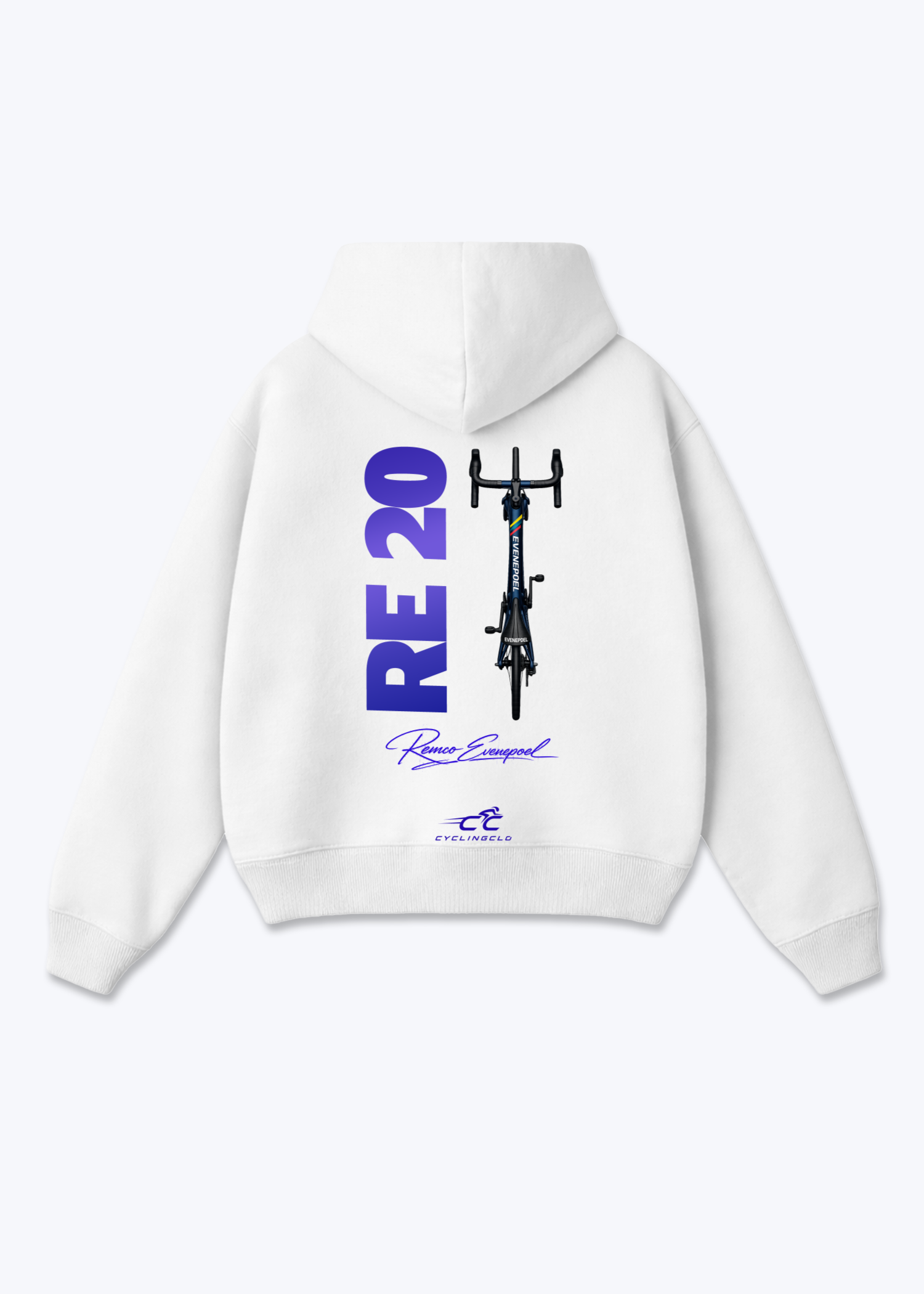 RE20 Oversized Hoodie - White Back (Designed)