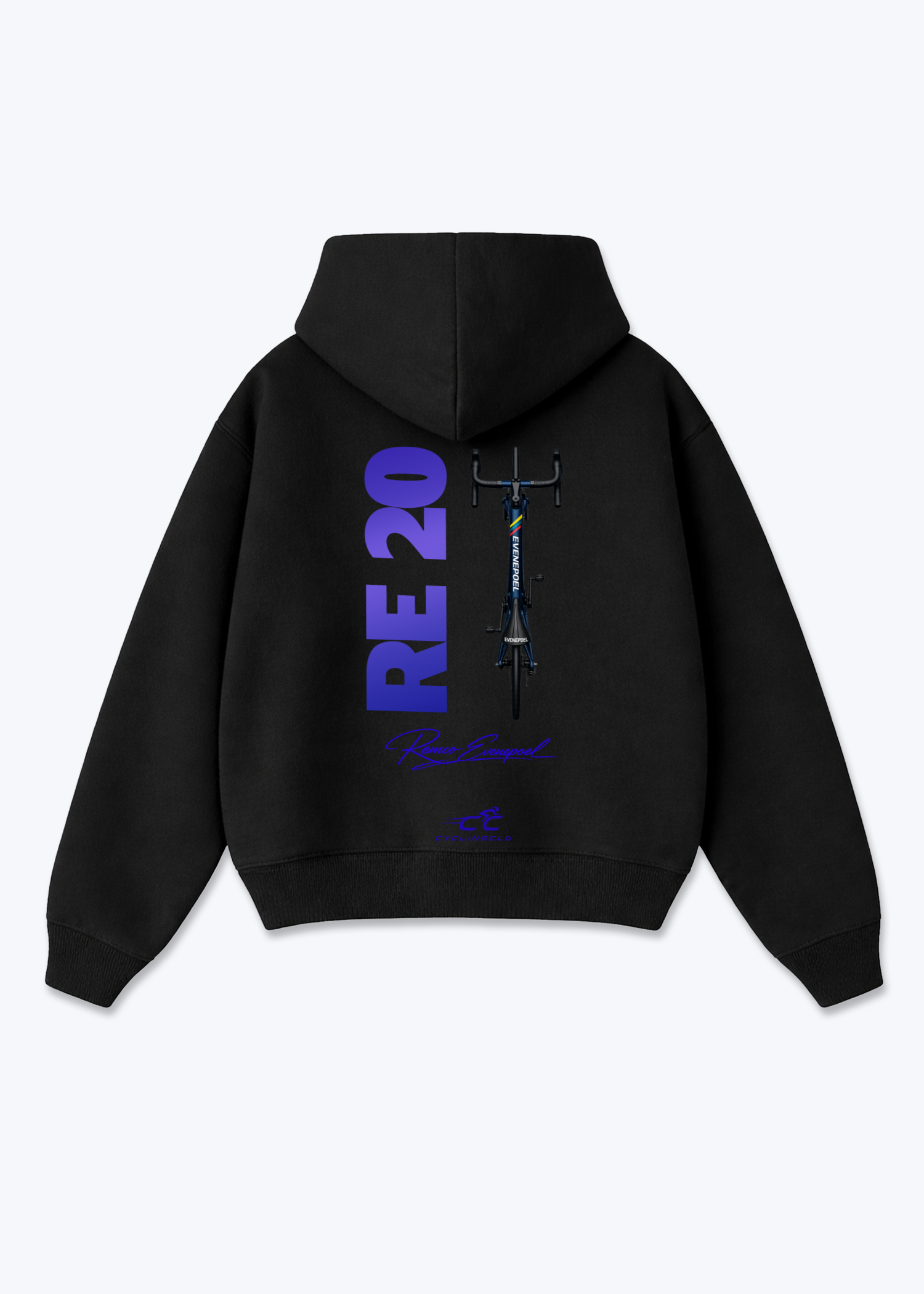 RE20 Oversized Hoodie - Black Back (Designed)