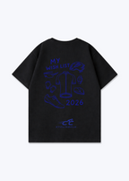 My Wish List 2026 Oversized Shirt - Black Back (Designed)