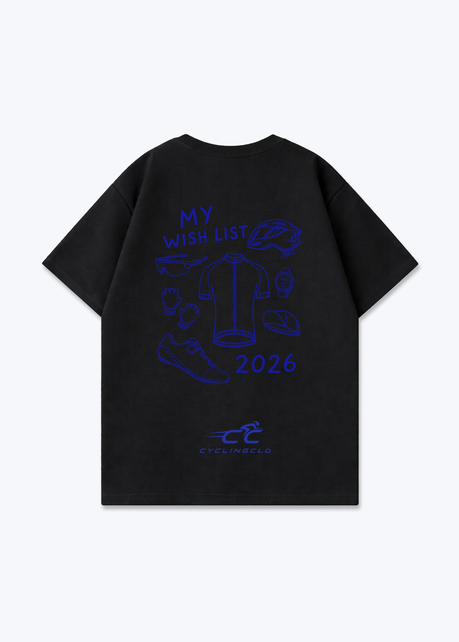 My Wish List 2026 Oversized Shirt - Black Back (Designed)