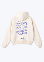 My Wish list 2026 Oversized Hoodie - Beige Back (Designed)