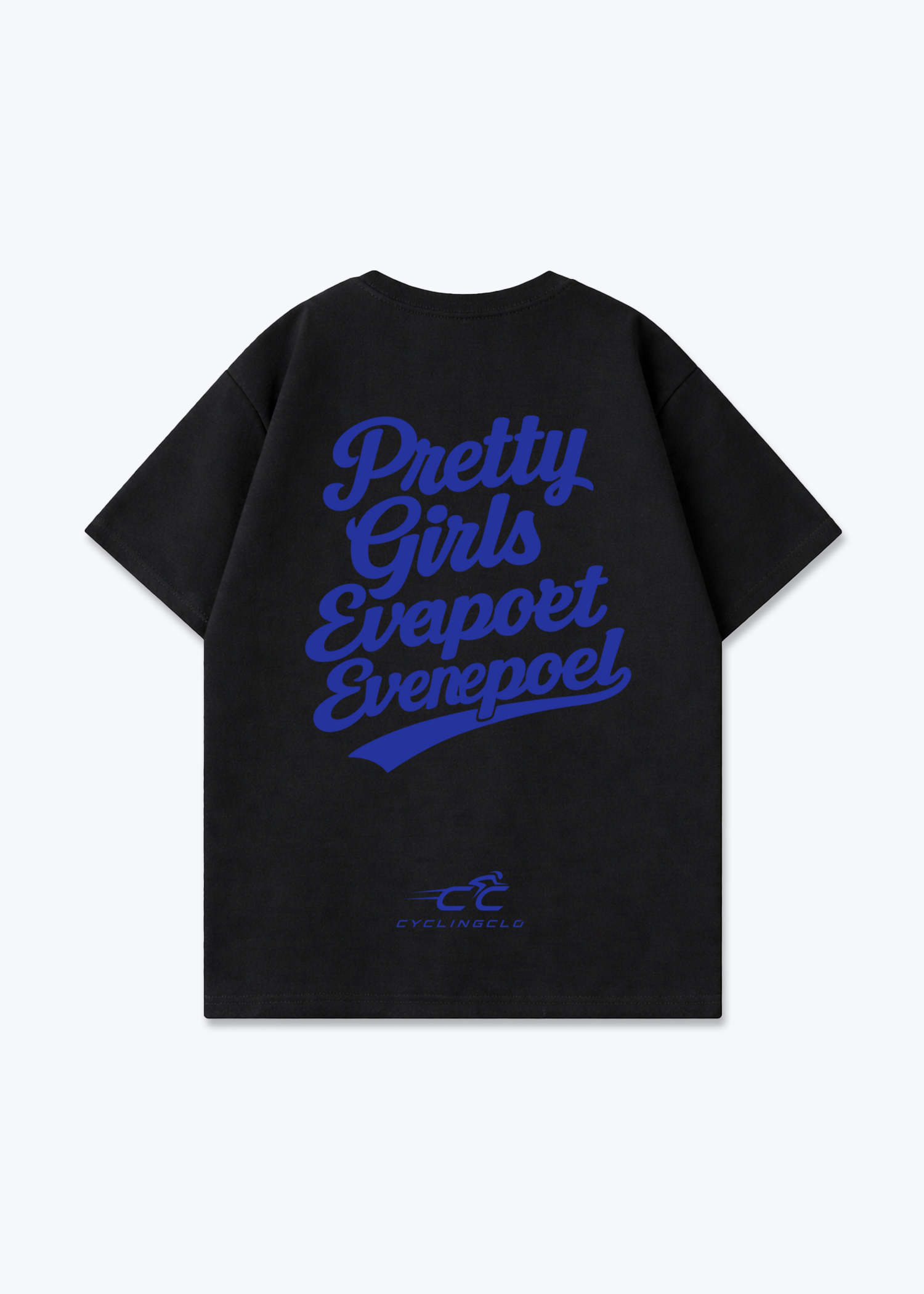 Pretty Girls Support Evenepoel Oversized Shirt - Black Back (Designed)