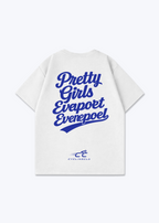 Pretty Girls Support Evenepoel Oversized Shirt - White Back (Designed)