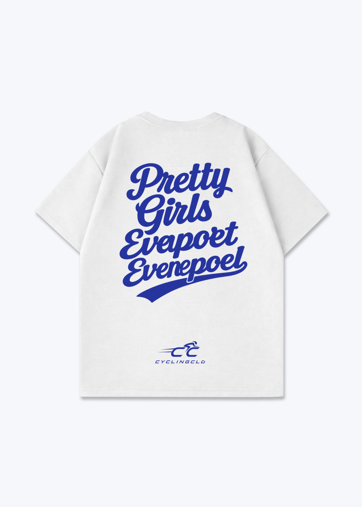 Pretty Girls Support Evenepoel Oversized Shirt - White Back (Designed)