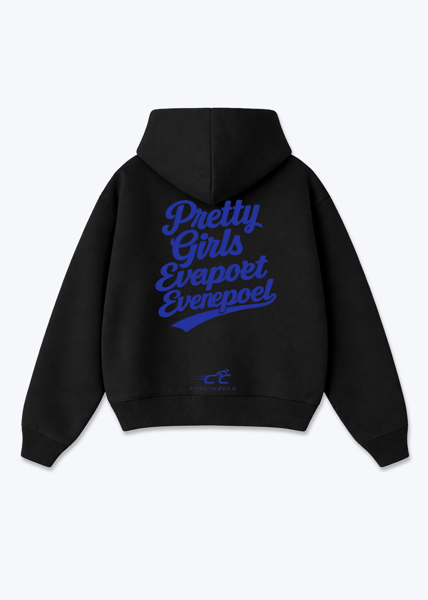 Pretty Girls support Evenepoel Oversized Hoodie - Black Back (Designed)