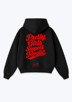Pretty Girls support Roglic Oversized Hoodie - Black Back (Designed)
