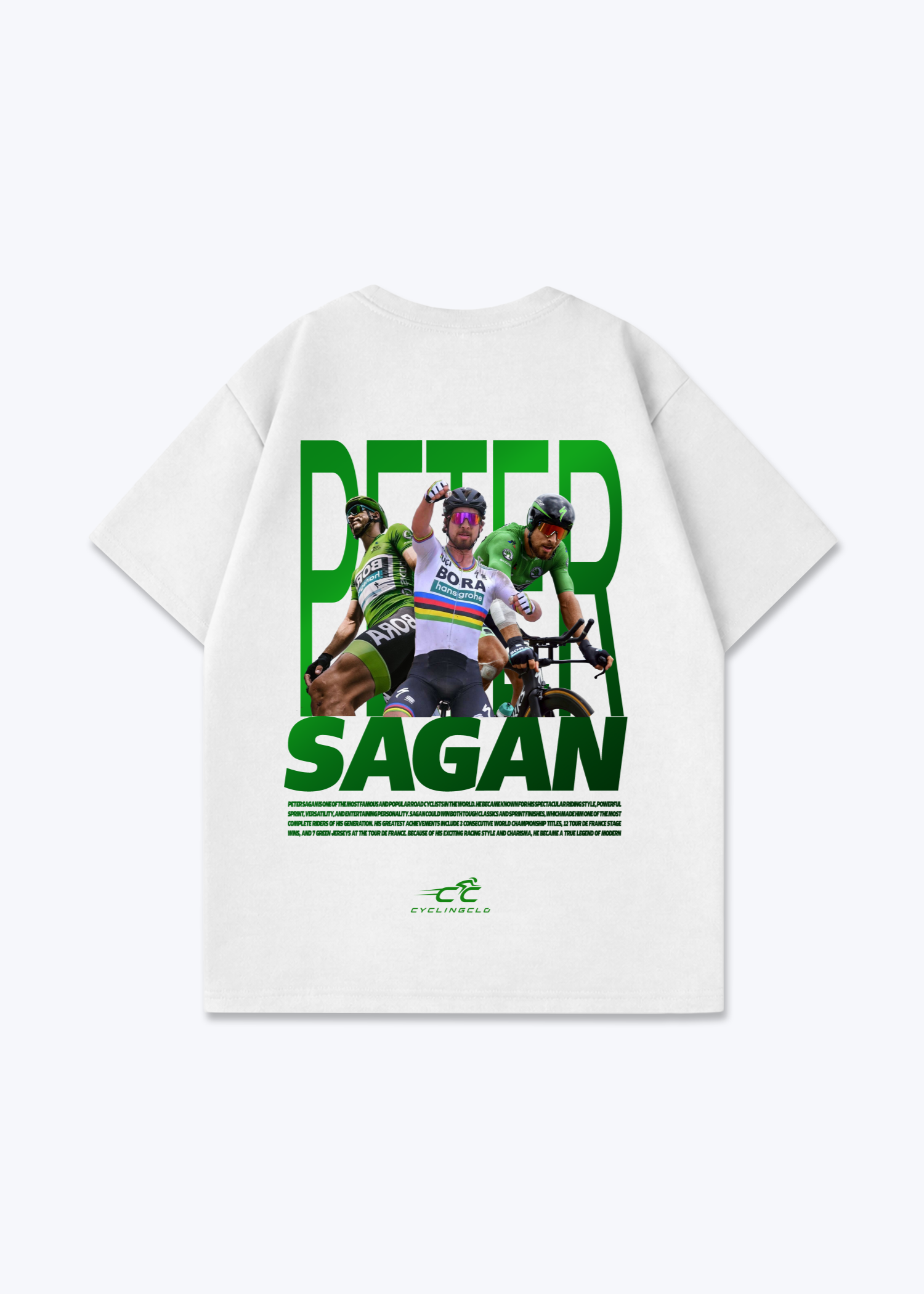 Peter Sagan Oversized Shirt - White Back (Designed)
