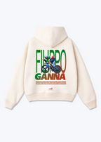 Filippo Ganna Oversized Hoodie - Beige Back (Designed)