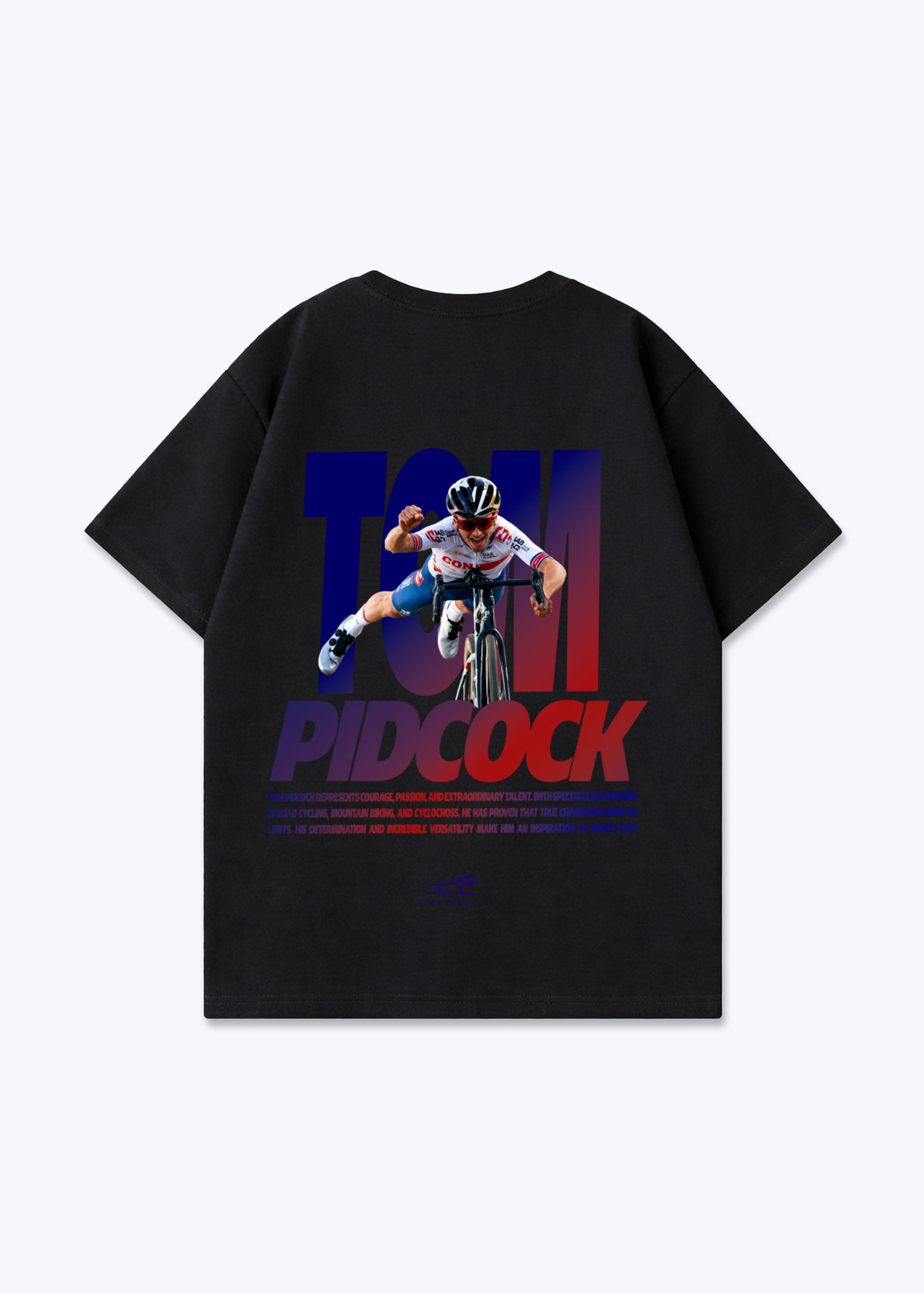 Tom Pidcock Oversized Shirt - Black Back (Designed)