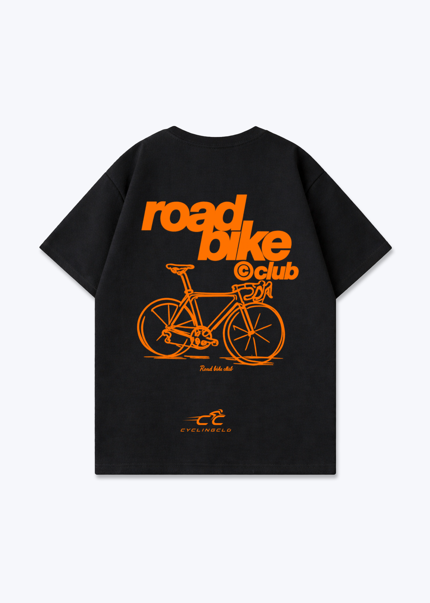 road bike club  Oversized Shirt - Black Back (Designed)