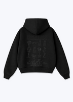 Cycling essentials Oversized Hoodie - Black Back (Designed)