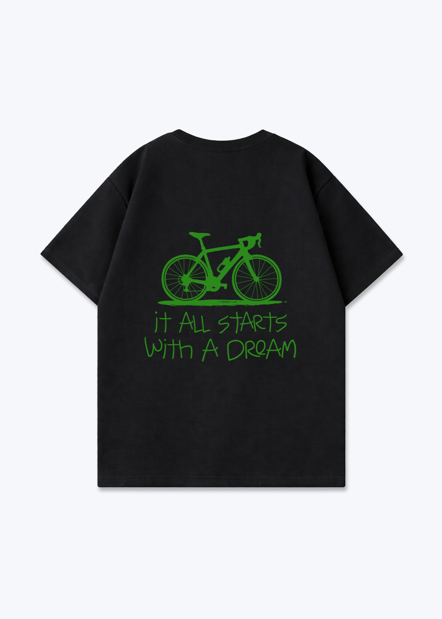 It all Start with a Dream Oversized Shirt - Black Back (Designed)